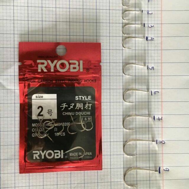 Lưỡi Câu Cá Lưỡi Câu RYOBI Nhật Siêu Bền ( hàng chính hãng)
