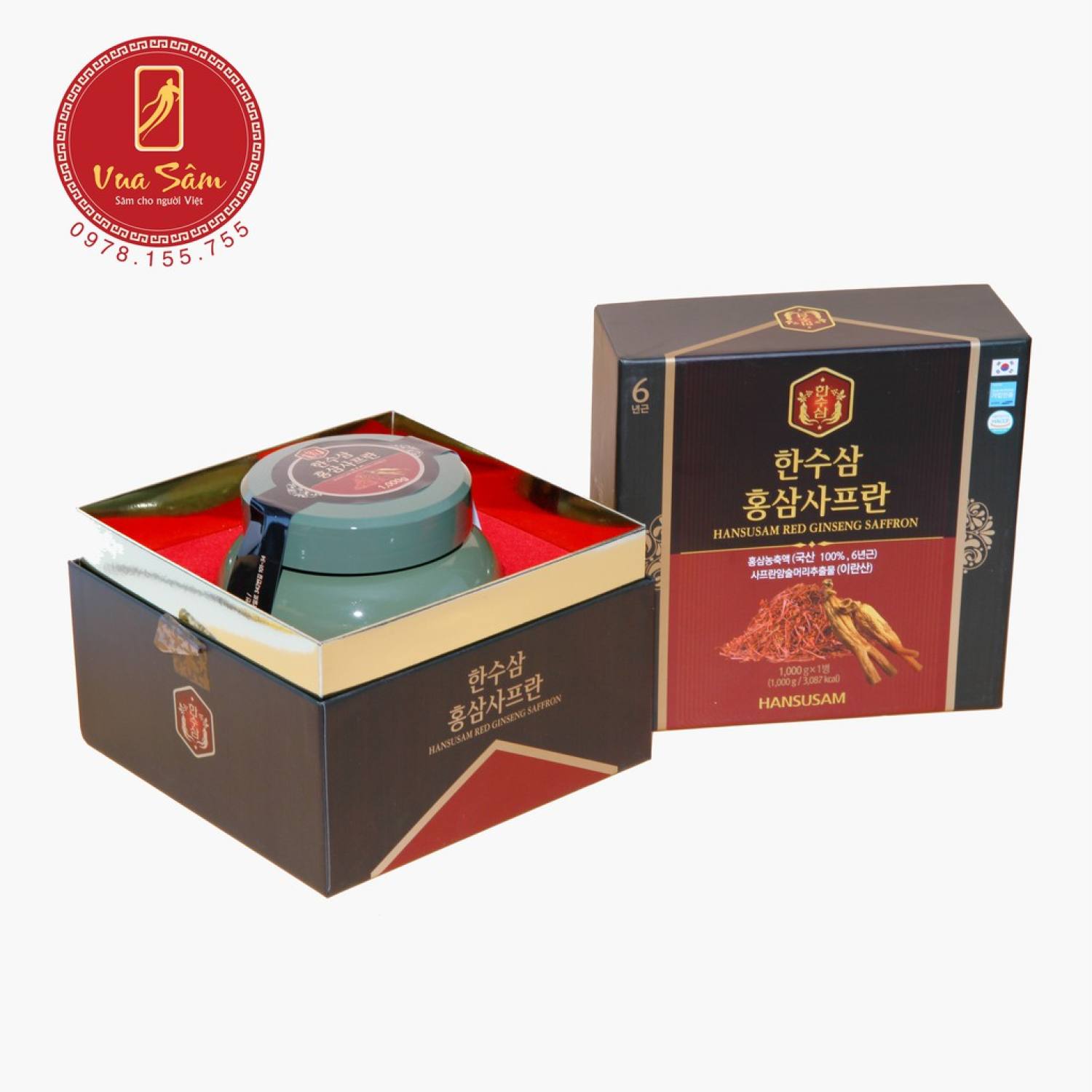 Cao Hũ Hồng Sâm Safron Hũ 1000g