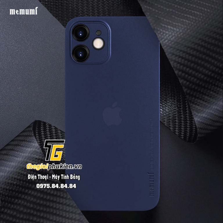 Ốp lưng lụa siêu mỏng 0.3mm iPhone 12, 12 Mini chính hãng Memumi