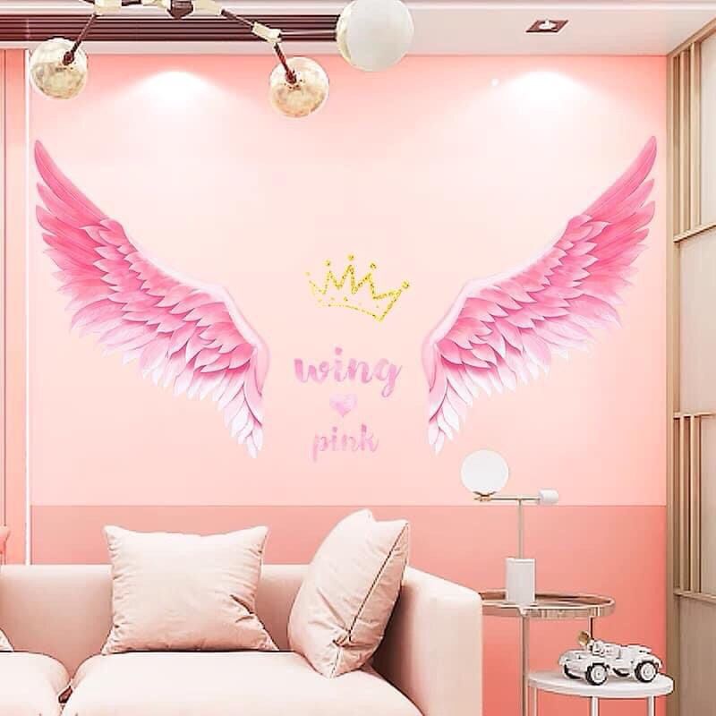 Decal dán tường đôi cánh thiên thần