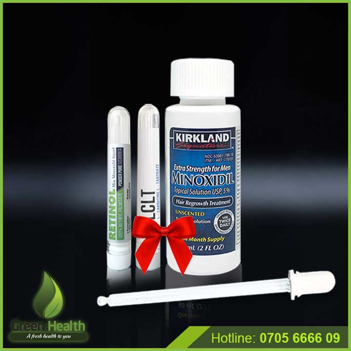 Combo tiết kiệm Minoxidil 5% dạng lỏng, LCLT, RETINOL