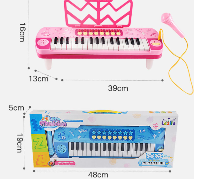 Đồ chơi đàn organ điện tử kèm micro Lezile