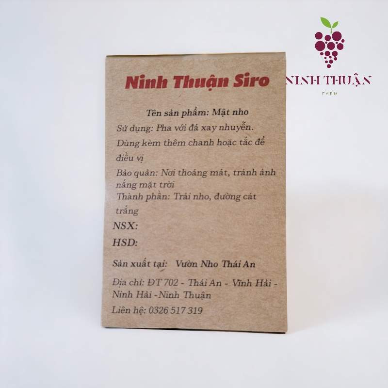 Combo 2 chai Mật nho Ninh Thuận siêu giải khát