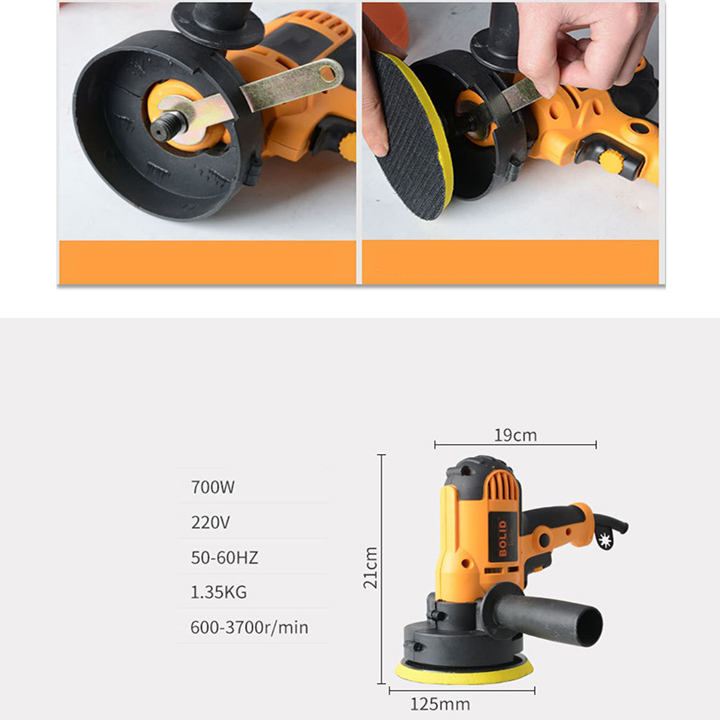 Máy chà nhám, máy đánh bóng xe ô tô mini Dewalt 700W