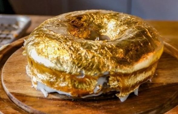 Vàng lá ăn được dùng để dát bò,trang trí 24k túi 10 lá