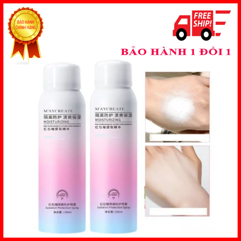 Xịt chống nắng phun sương Maycreate(150ml) Cao Cấp Nội Địa Trung Trắng Da, Không Trôi, Không Lộ Kem SPF 35 PA++