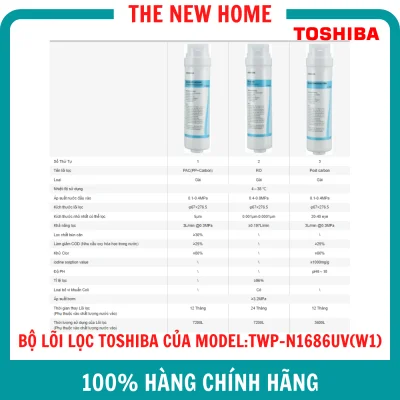 Lõi Lọc Nước Toshiba - Phù Hợp Thay Thế Lõi Model TWP-N1686UV(W1) & TWP-N1843SV(T) - Hàng Chính Hãng