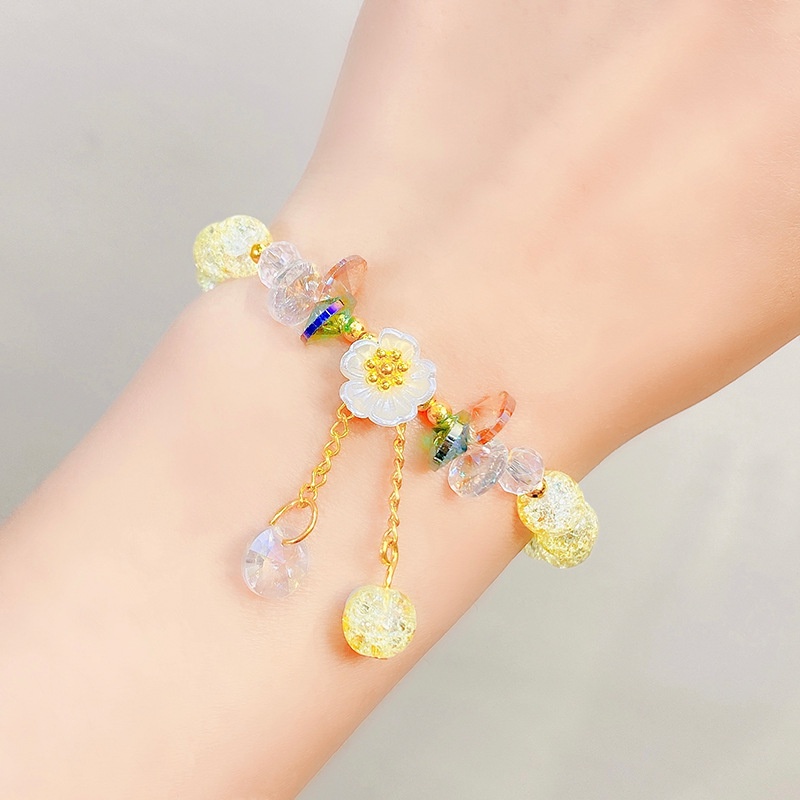 Vòng Tay Chuỗi Hạt Pha Lê Hình Bướm