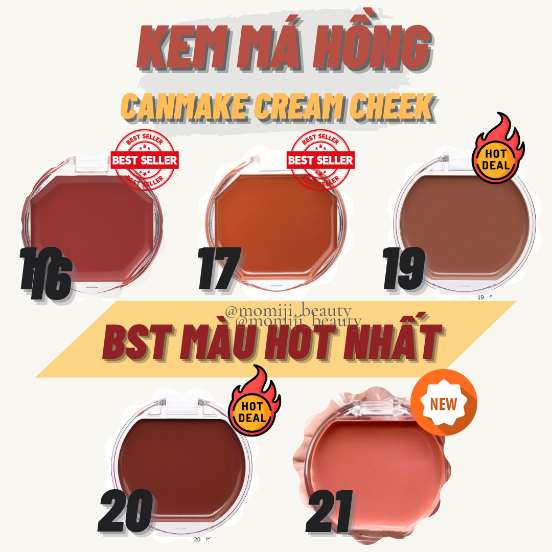 (MÀU HOT) Canmake Má Hồng Kem
