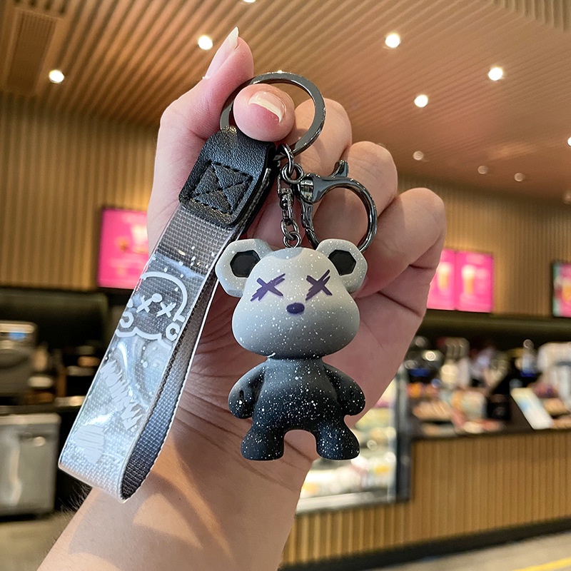 Móc khóa trang trí hình gấu Bearbrick cá tính