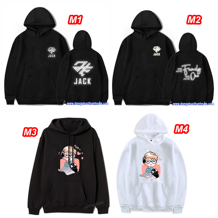 áo hoodie Jack logo mới phản quang