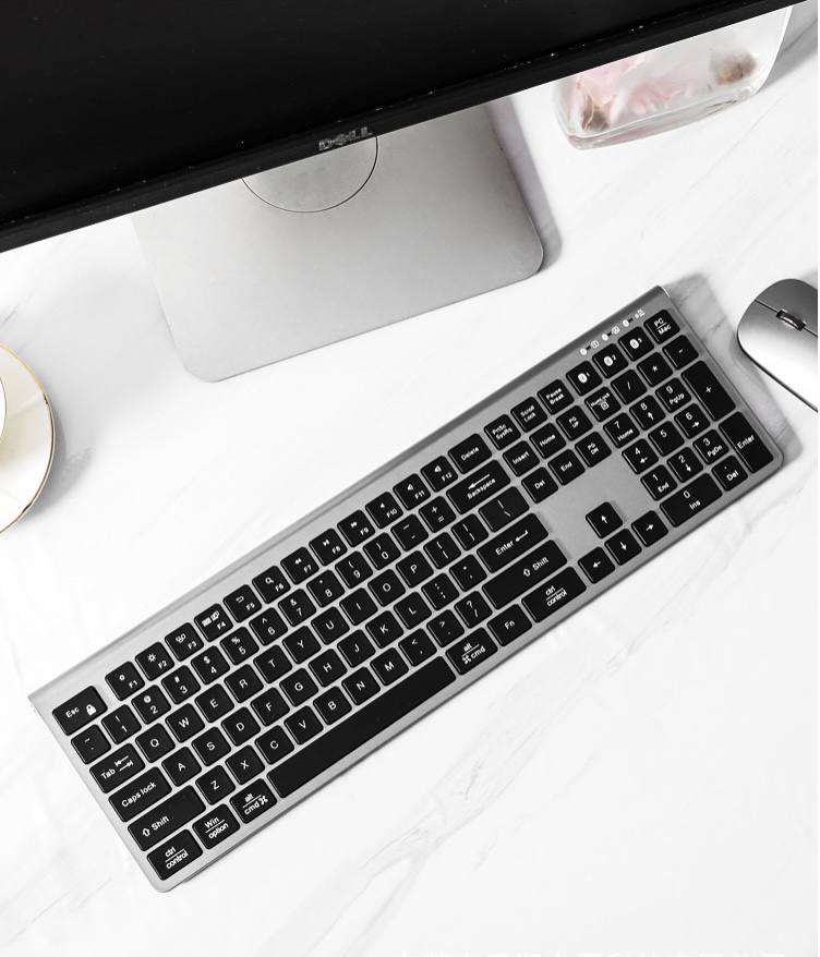 Smart1688 Bàn Phím Bluetooth Broadcom 5.0 Mac/Win Space Grey TypeC