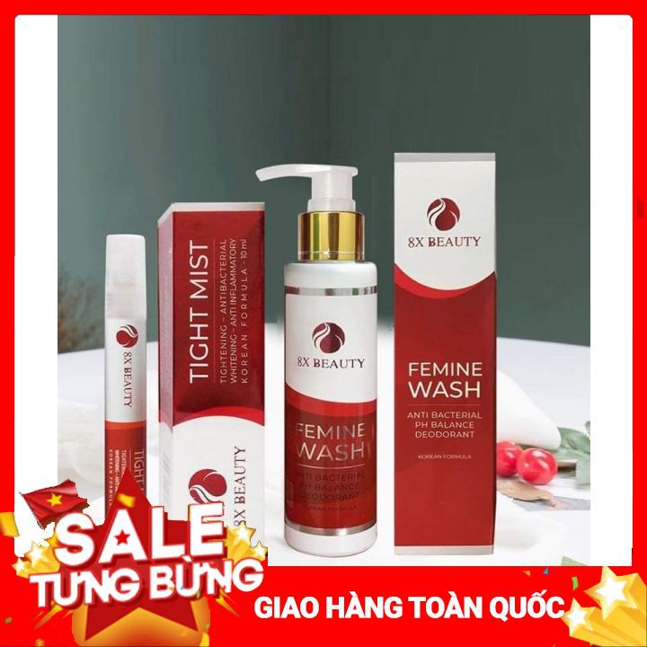 Miễn Phí Ship Xịt Phụ Khoa Thảo Dược 8X BEAUTY (Tặng 1 Dung Dịch Vệ Sinh Giá 280k)