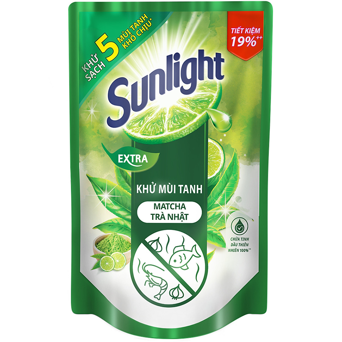 Combo 3 Nước Rửa Chén Sunlight Trà Xanh Túi 750G