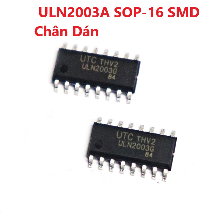 Ic đệm dòng uln2003 uln2803 chân cắm, uln2003a uln2803an 2003 2803 chân dán smd