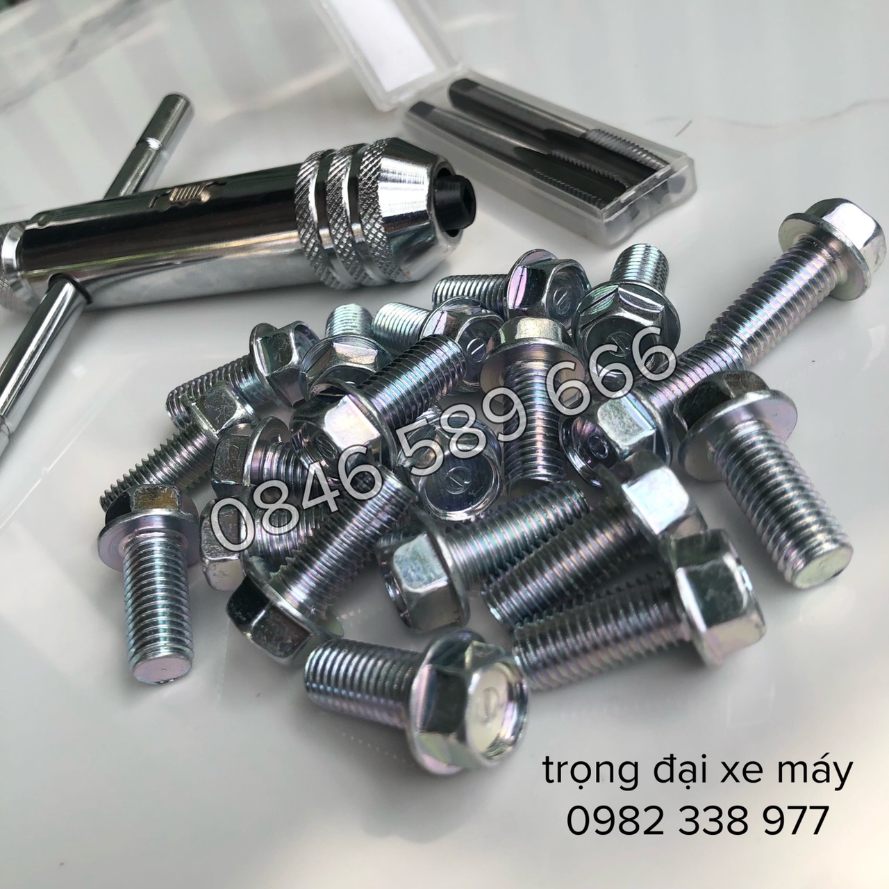 Combo Bộ Tay Kẹp + Tarô + 20 Ôc 9Ly Dàn Chân Xe Máy