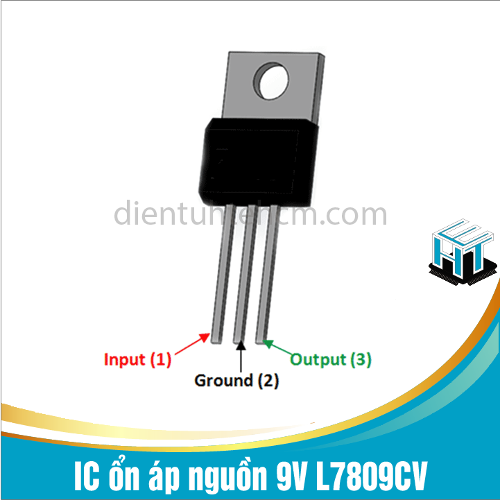 COMBO 4 con IC ổn áp nguồn LDO 7809 L7809CV 9V 1.5A chân cắm TO-220
