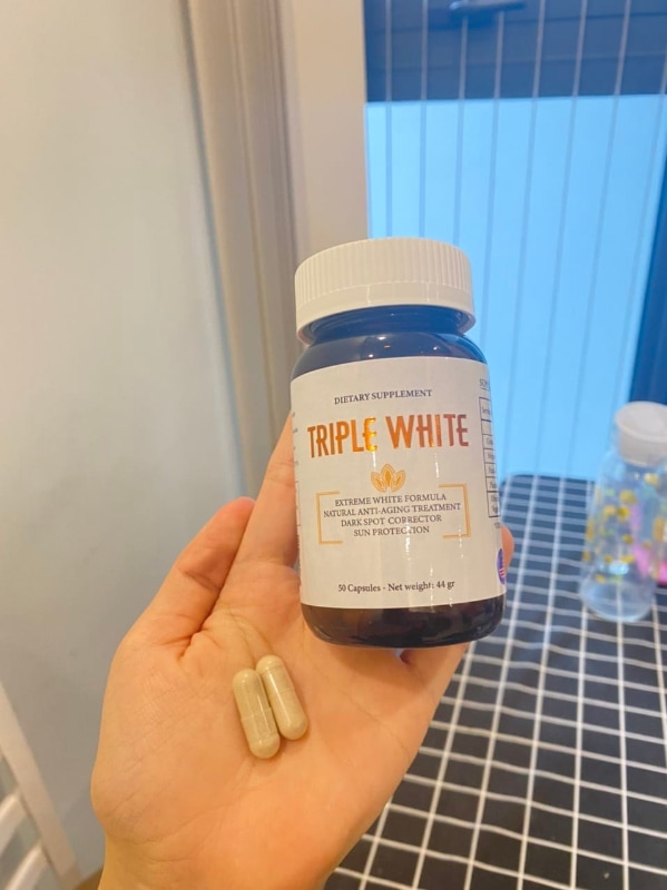 Viên Uống Hỗ Trợ Trắng Da Triple White (Mẫu mới)