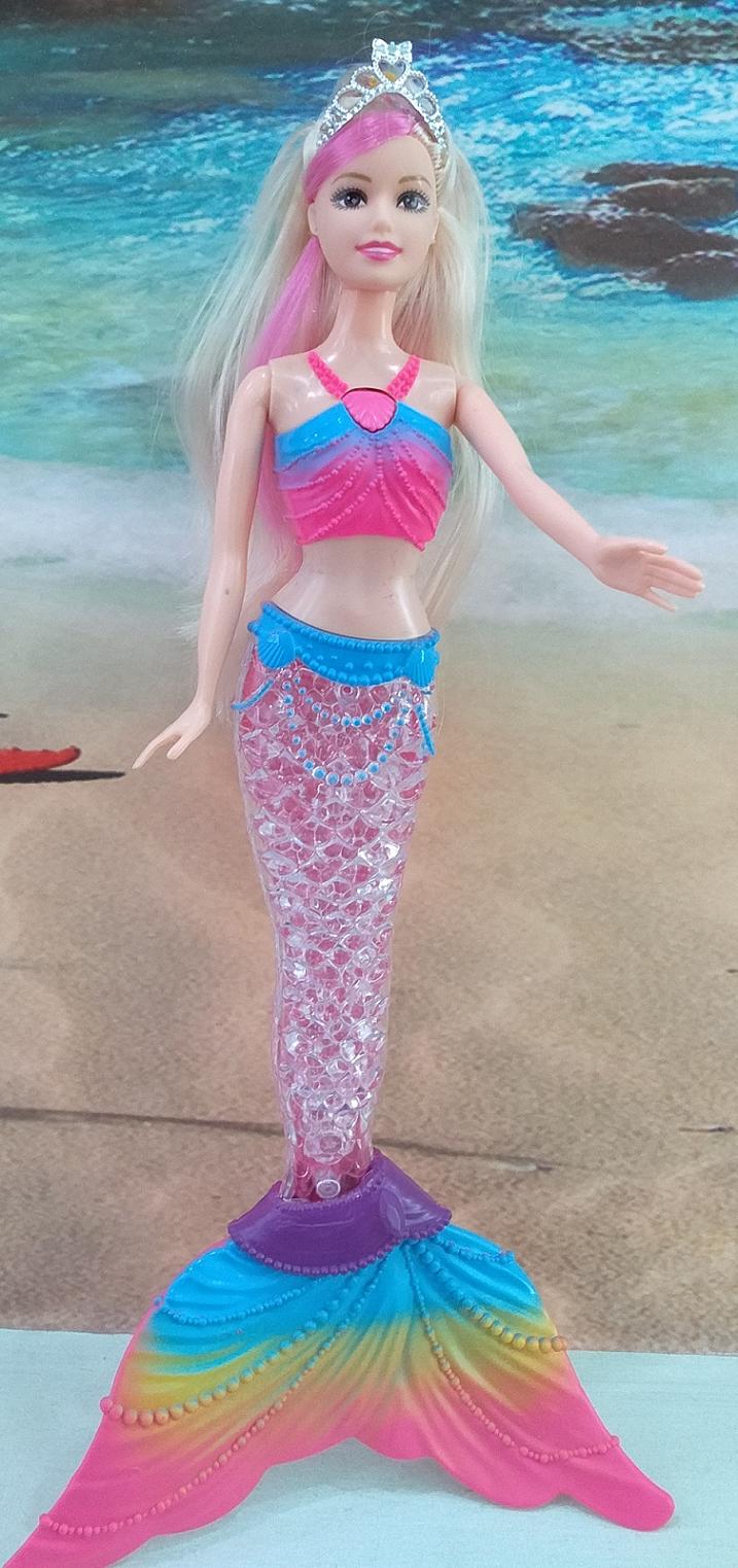 Búp bê nàng tiên cá pin đèn