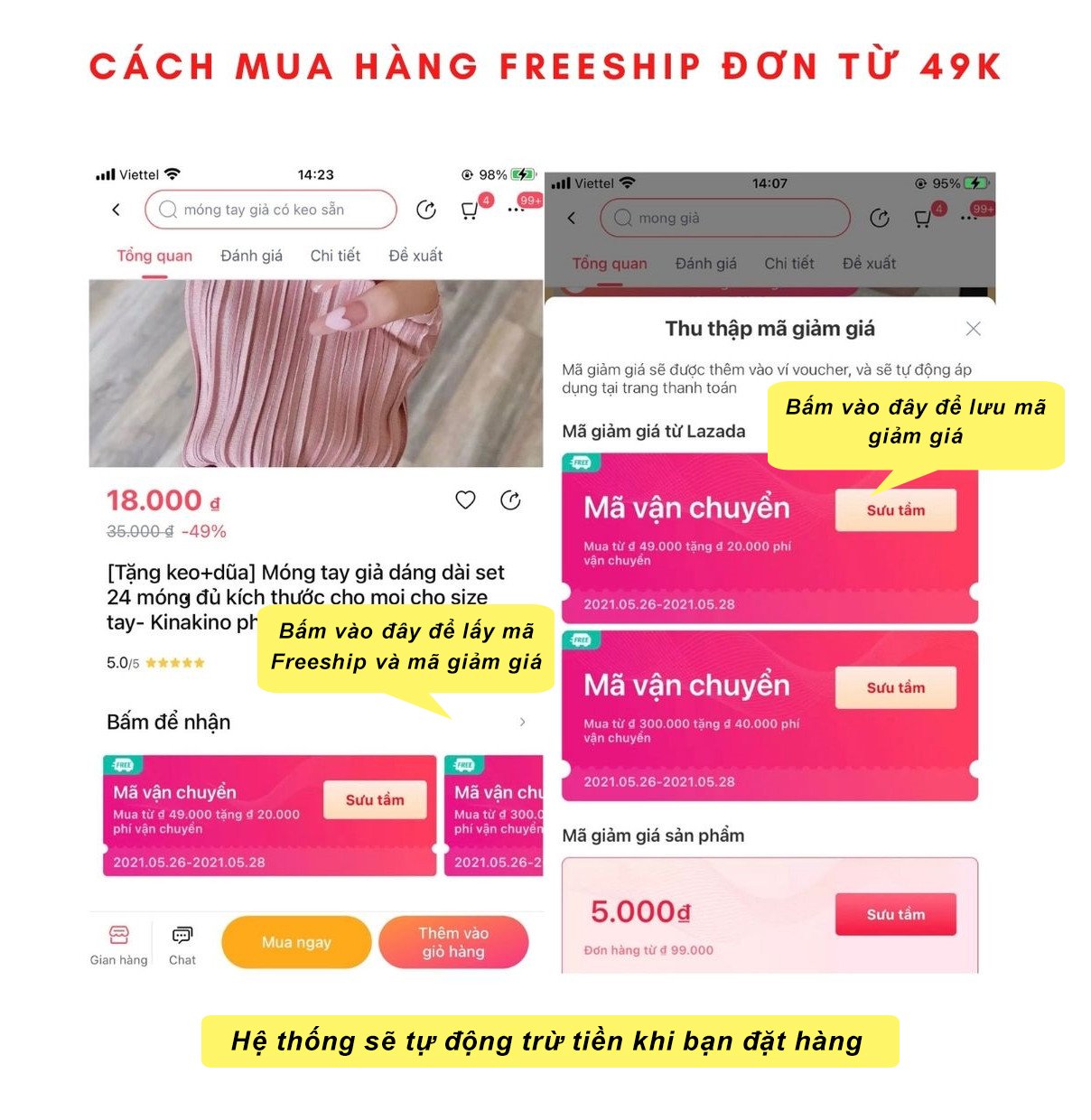 Hộp 24 móng tay giả dáng dài, nail giả mẫu mới về Kinakino phukienlamdep