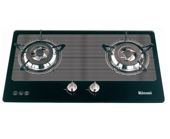 BẾP GA ĐÔI ÂM MẶT KÍNH RINNAI RVB-2BG
