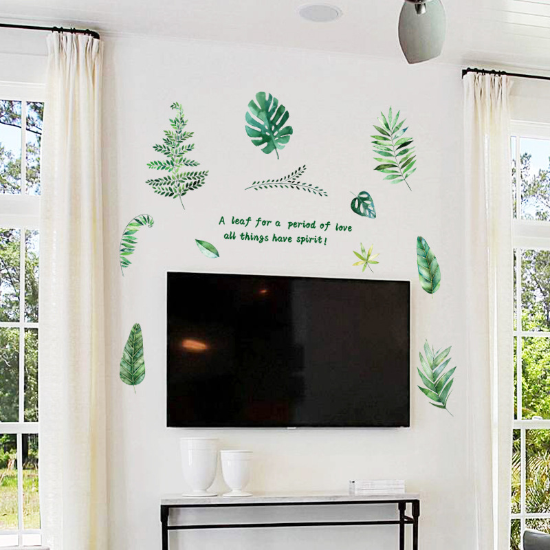 Decal dán tường lá cây 02 SK9238