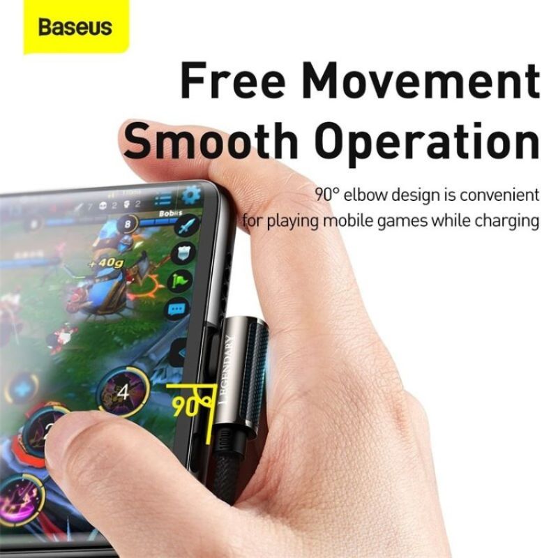 Cáp game CATCS-01 Baseus Legend Series Elbow Fast Charging Data Cable Type-C to Type-C 100W