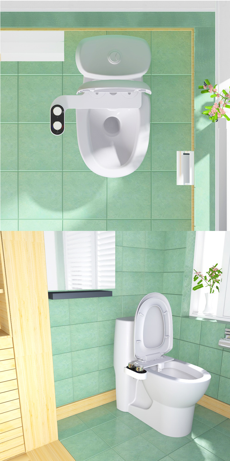 Vòi xịt vệ sinh thông minh ( 2 chế độ nóng lạnh )