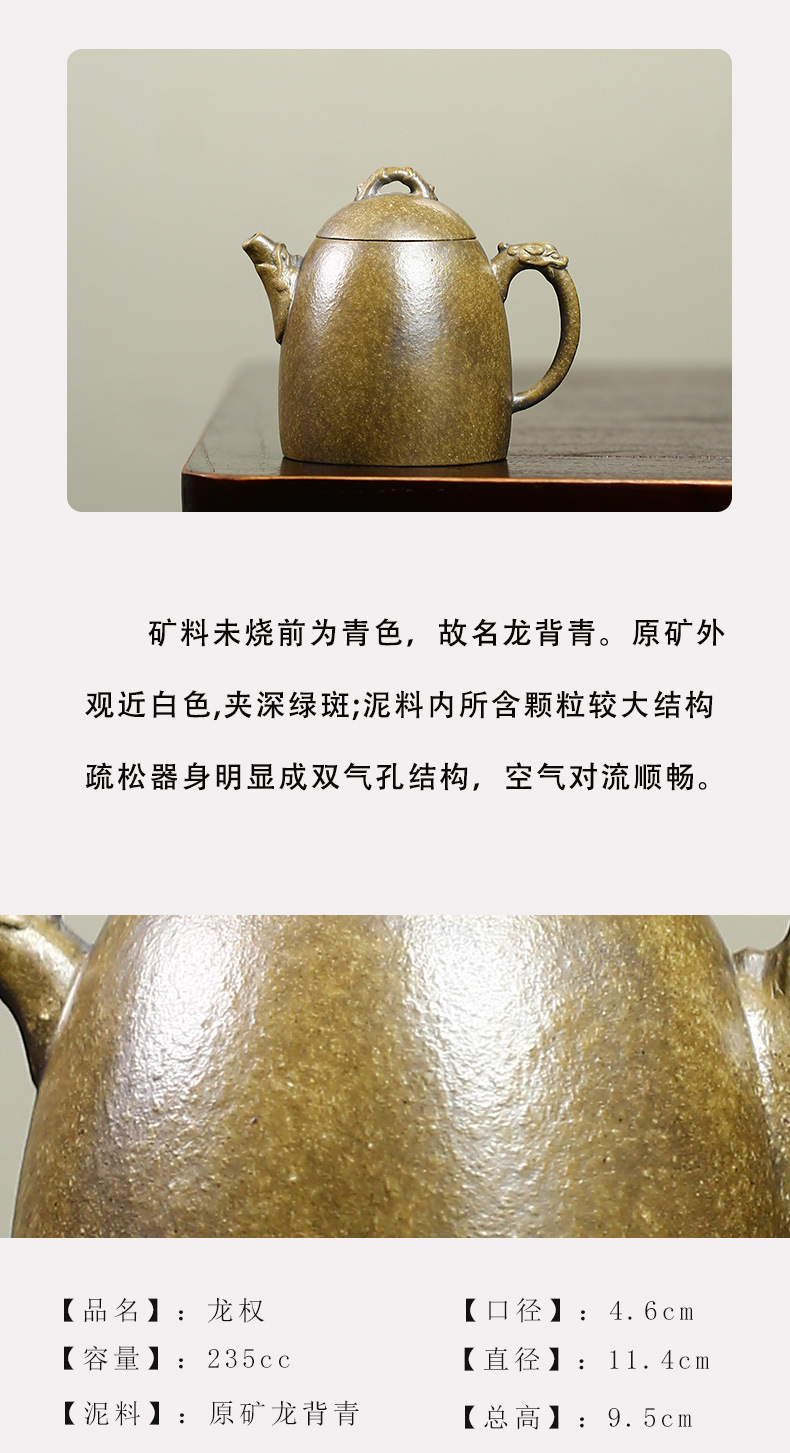 Ấm Tử Sa Nghi Hưng Tần Quyền Long (Bộ sưu tập của Nghệ Nhân Ngô Nhân Lâm)