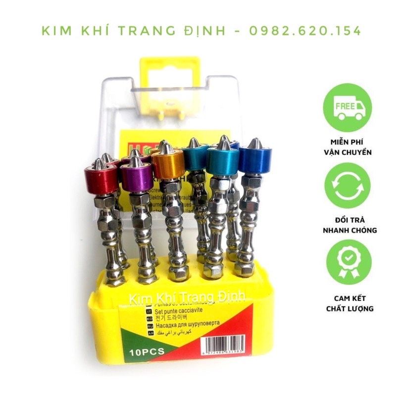 Mũi bắt vít 4 cạnh có nam châm trợ lực HD - 1 chiếc