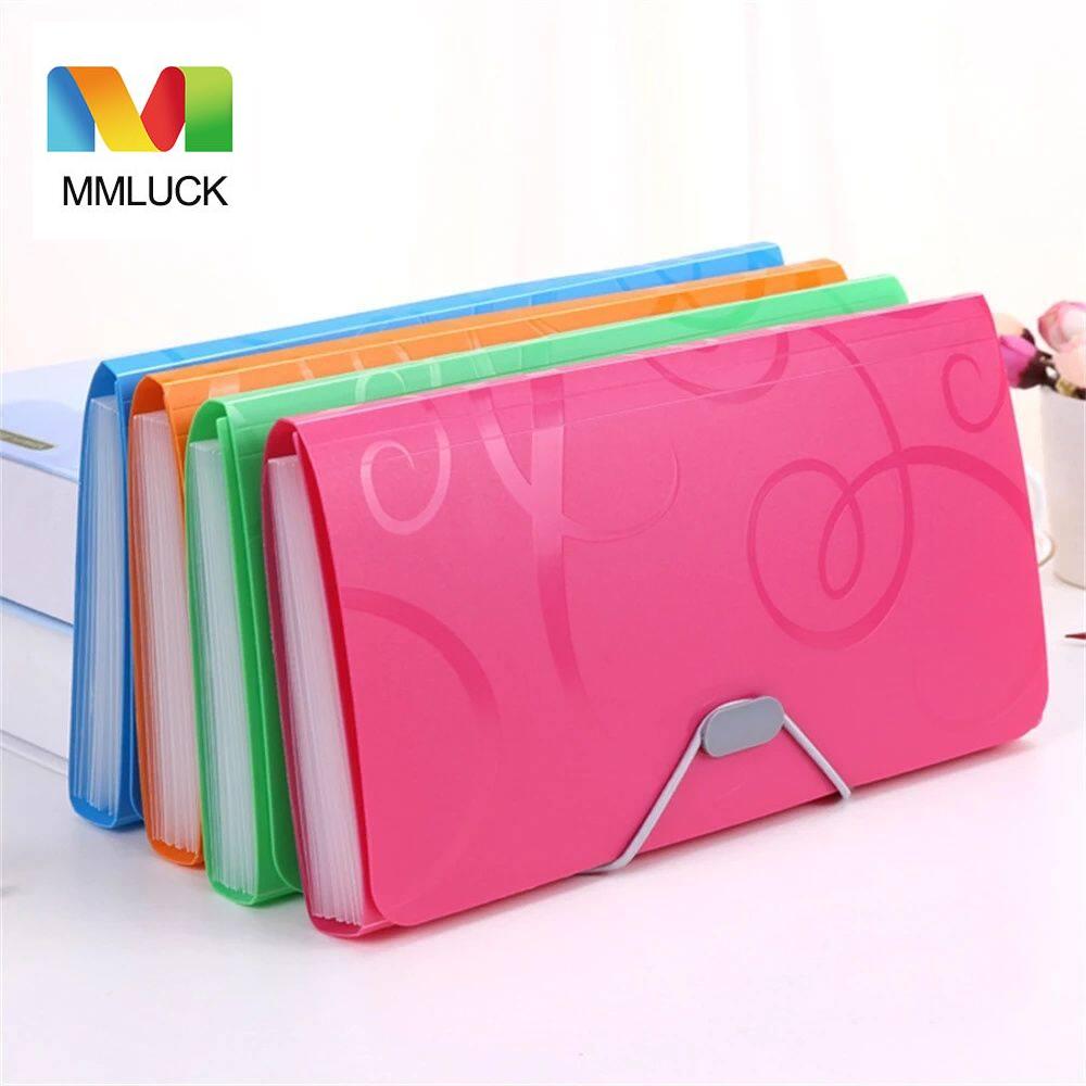 MMLUCK Office Stationery Bill Folder File Bag File Organizer Family Folder File Folder Document Bag Organ Bag A6 Expanding Wallet