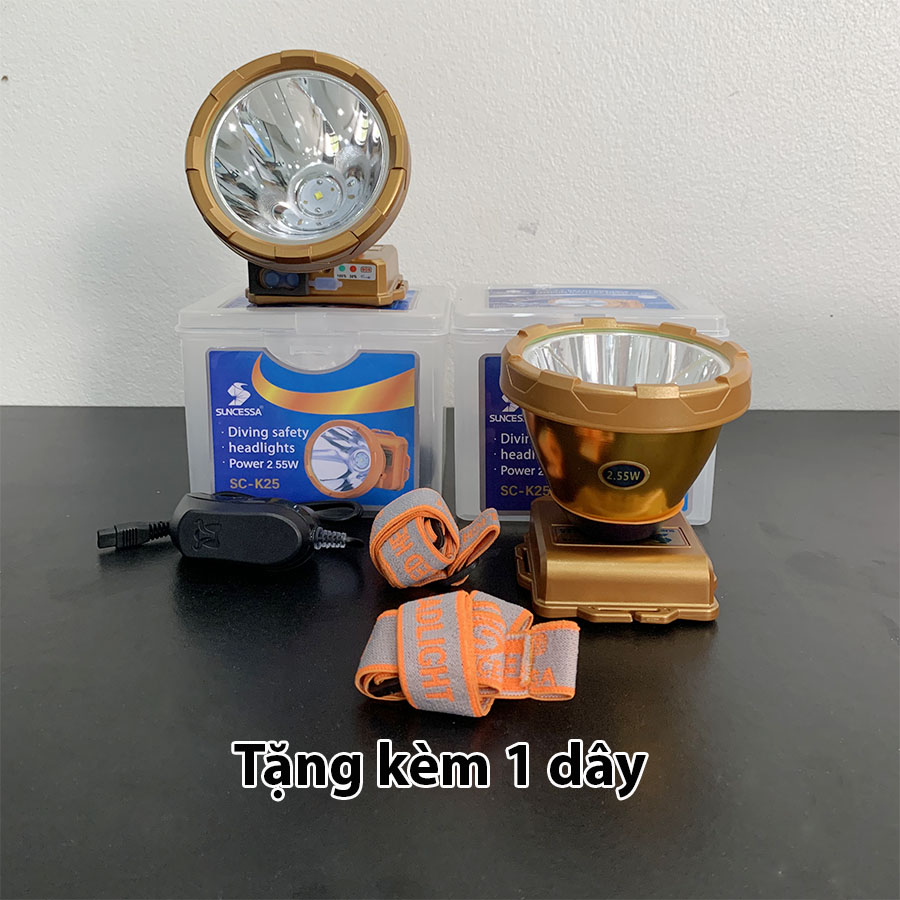 Đèn pin đội đầu, đèn pin chống nước K25