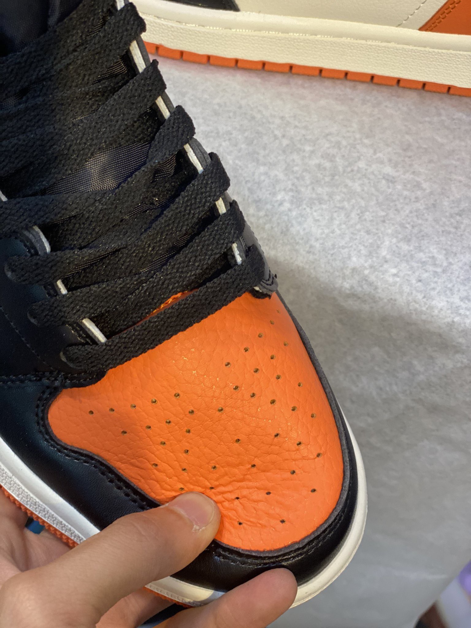 Giày thể thao sneaker JD Orange cao cổ siêu nét
