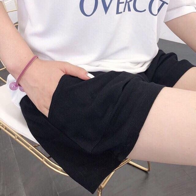 Quần sooc bầu thời trang chất đũi mềm mịn