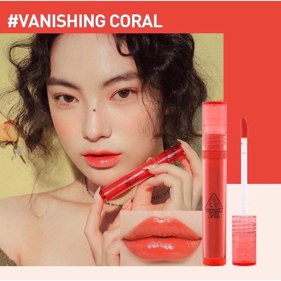 Son Tint Bóng Tỏa Sáng Lấp Lánh 3CE Flash Lip Tint.