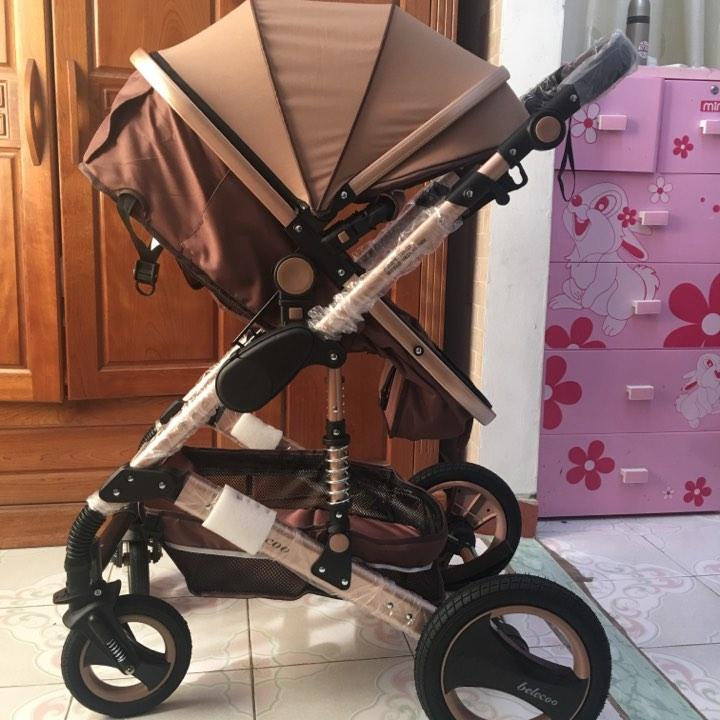 Xe đẩy nôi cao cấp Belecoo 2 chiều cho bé