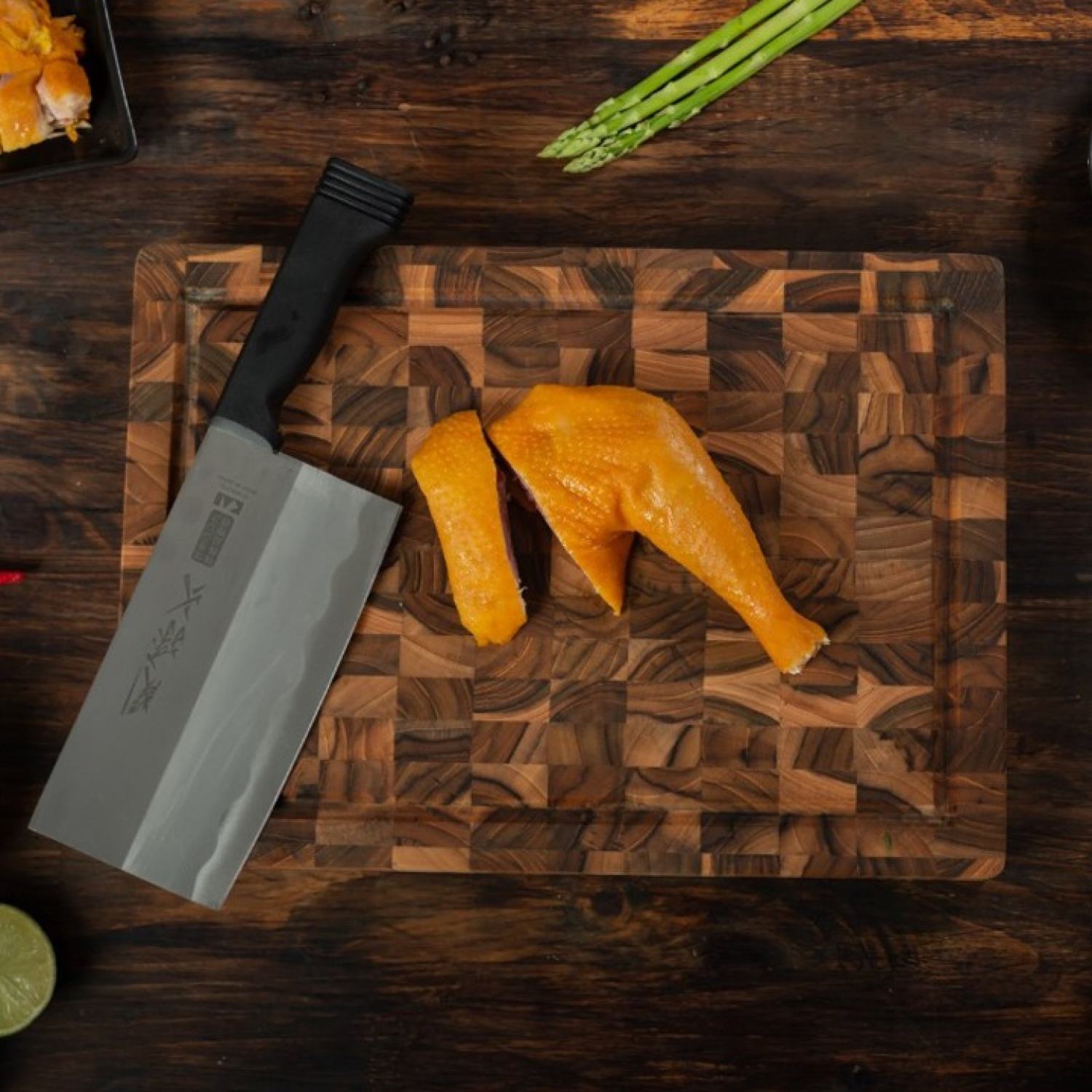 Thớt Gỗ Teak Đầu Cây KAIYO Thớt Siêu Bền Của MASTER CHEF