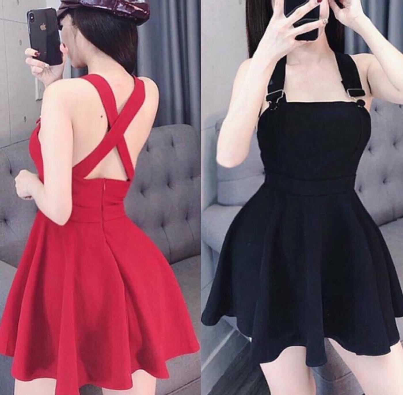 đầm 2 dây đan chéo GREAT 7