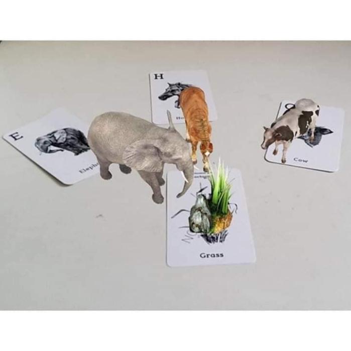 BỘ 46 THẺ HỌC ANIMAL 4D CHO BÉ