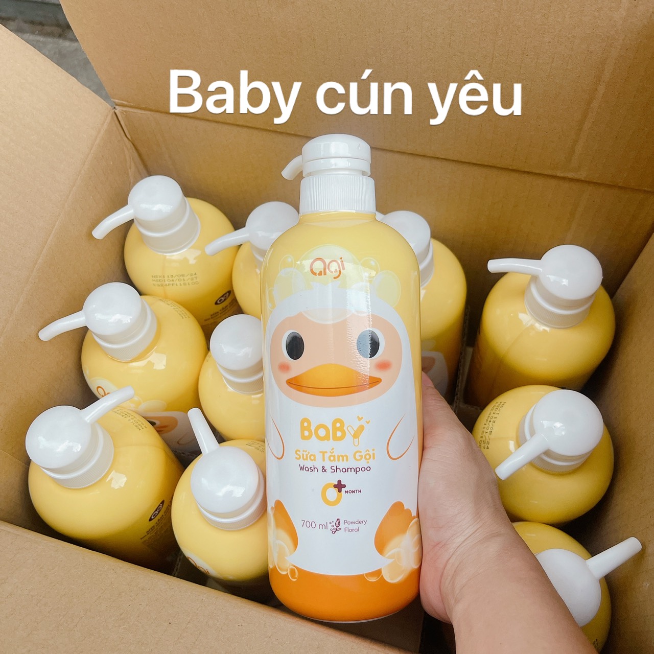 [CHÍNH HÃNG]SỮA TẮM GỘI AGI CHO BÉ /500ML
