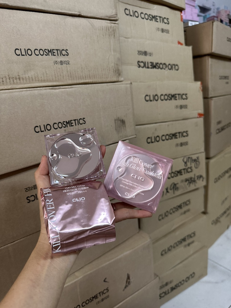 Set Phấn Nước Clio Kill Cover High Glow Cushion