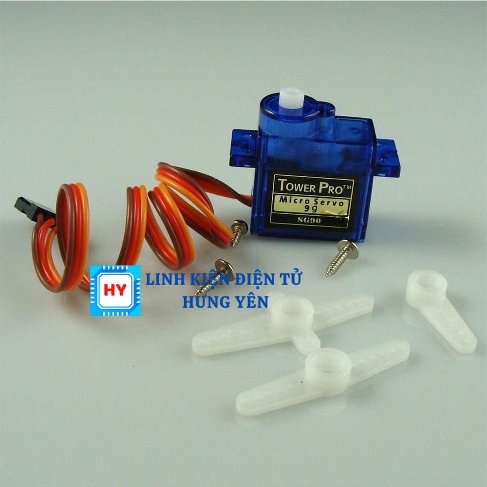 Động Cơ Servo Mini 9g Sg90 Góc Quay 180 độ - 360 độ
