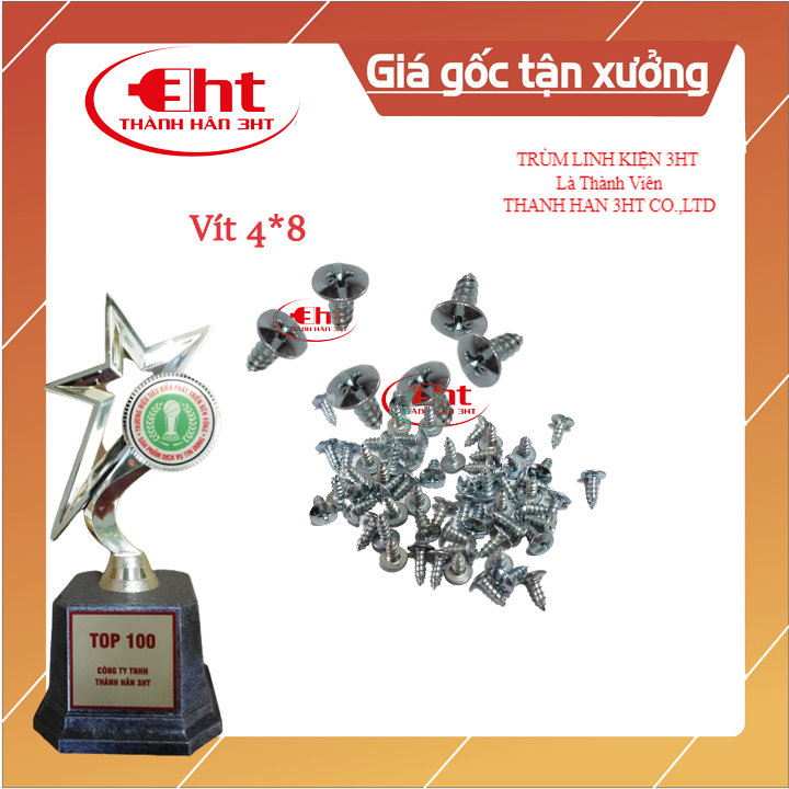 VÍT BẮT NHỰA + GỖ 4*10 (ĐÓNG GÓI 100G)
