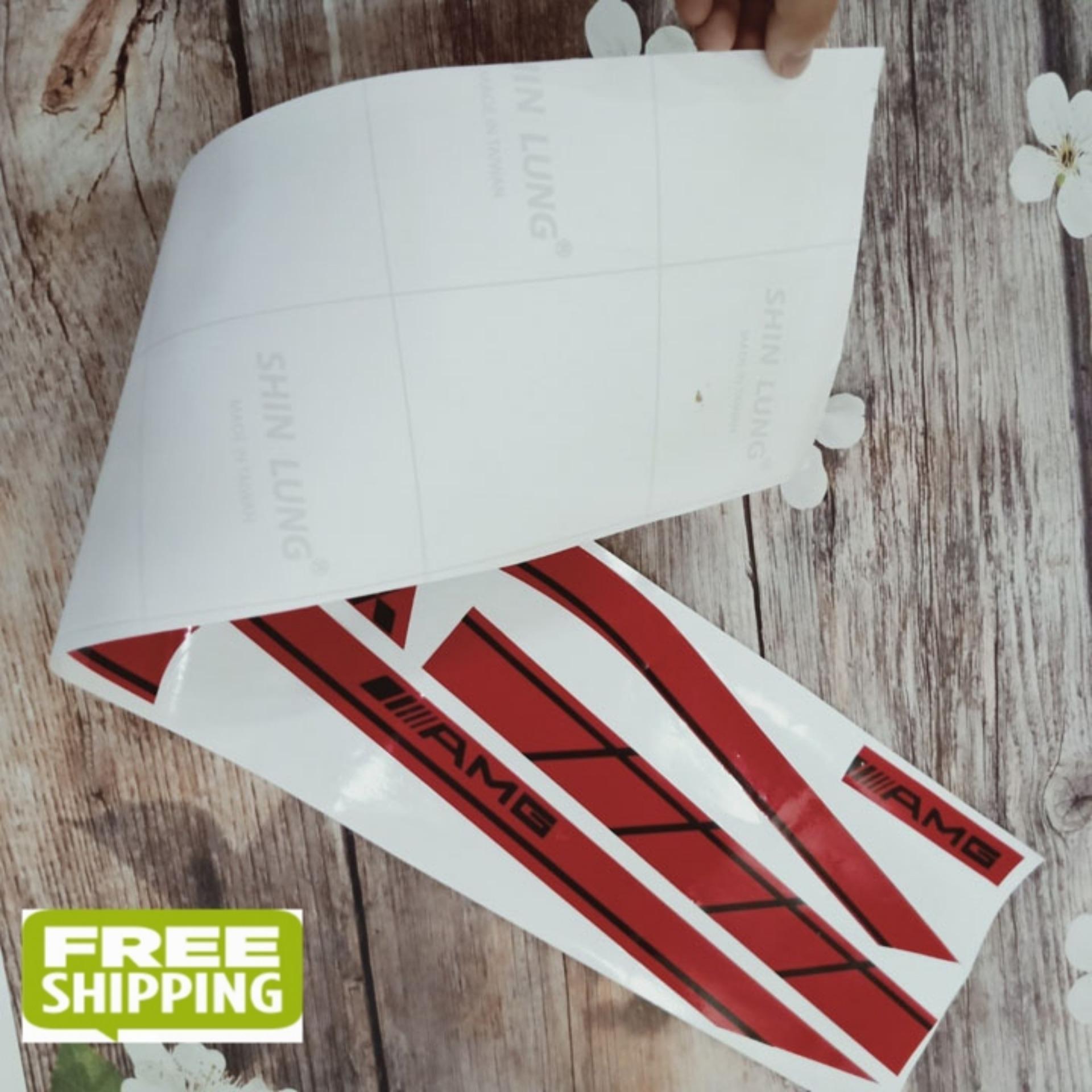 [MIỄN SHIP! MUA NGAY KẺO HẾT] Bộ Tem chỉ AMG ĐỎ - ĐEN dán xe honda SH FS413