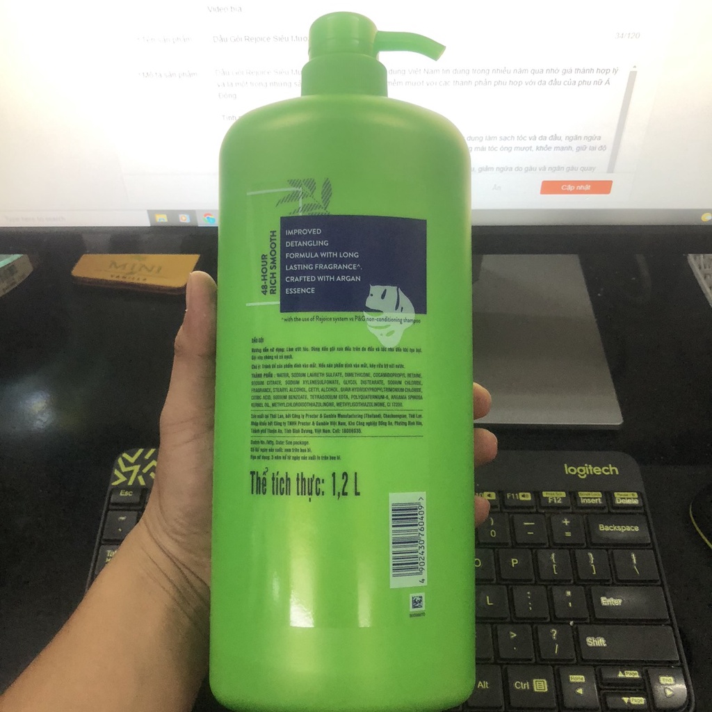 Dầu Gội Rejoice Siêu Mượt (1200ml)