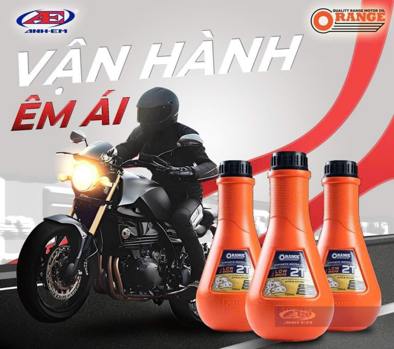 Orange 2-Stroke Car Lubricant 700ml