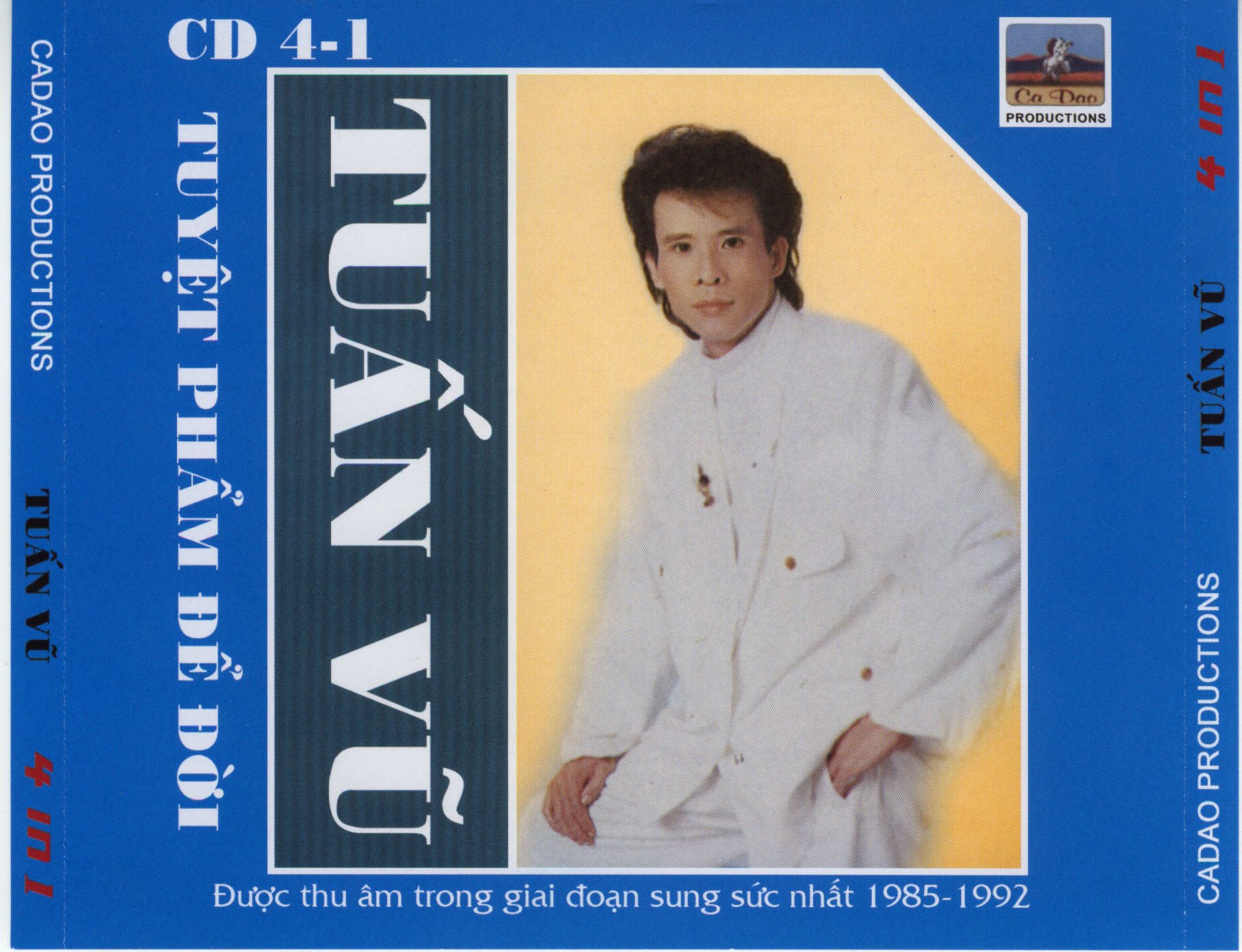 Bộ 4 đĩa cd Tuấn vũ tuyệt phẩm để đời