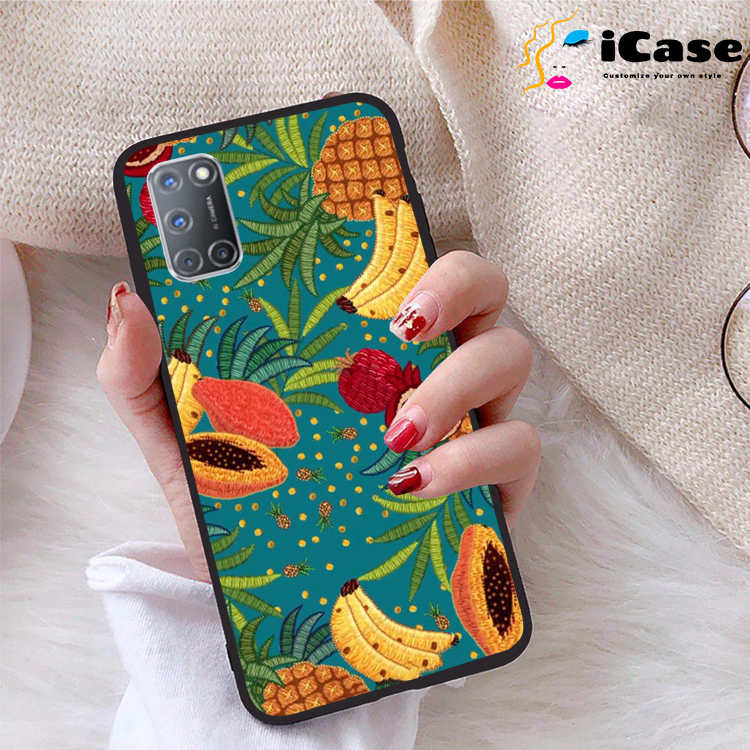 Ốp lưng Oppo A92 viền dẻo TPU BST Trái Cây