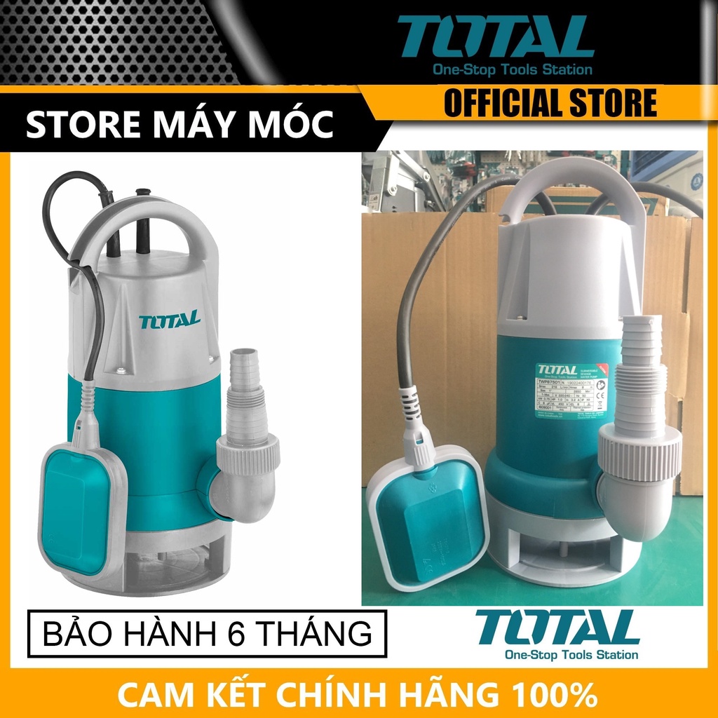 Máy bơm chìm nước thải 750w total twp87501- hàng chính hãng