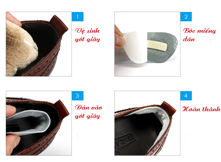 Miếng dán gót giày cao cấp Pedag